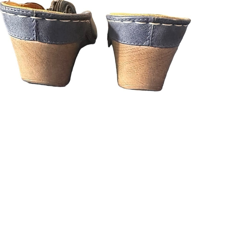 Good Choice Sydney Wedge Women’s Navy Blue Sandals sz US 10 - Picture 7 of 13